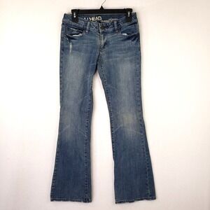 Bullhead Palisades Classic Flare Jeans Womens Size 5R Light Wash Denim Retro